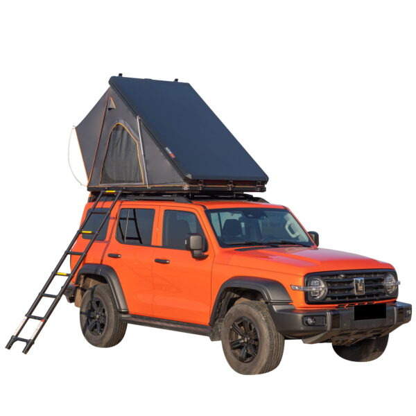 2 Man Triangular Aluminum Hard Shell Rooftop Tent