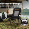 Luxury Folding Camping Chair – Portable with Thick Padding & Storage Bag