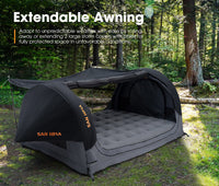 San Hima Double Air Swag Tent – Freestanding Dome with 22cm Built-In Air Mattress