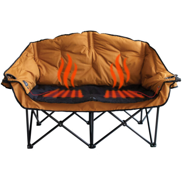 Bear Buddy Heated Chair – Double Heated Outdoor Seat with Bluetooth Control