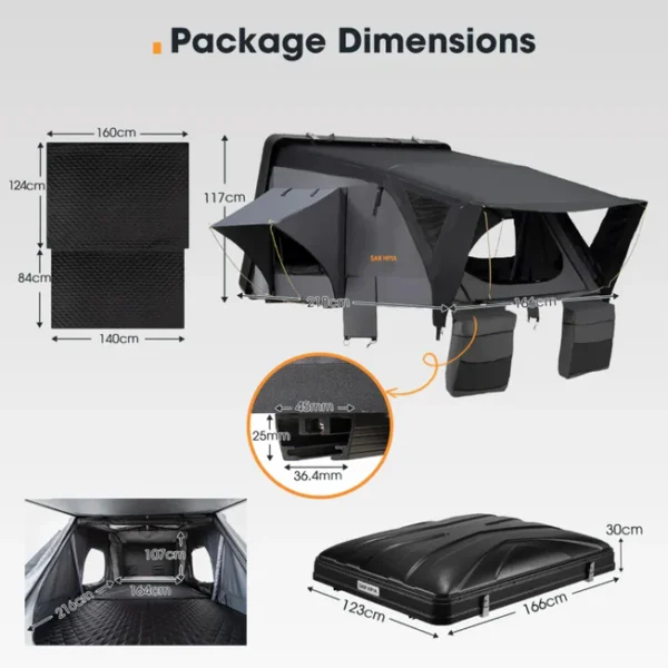 San Hima Jervis Rooftop Tent – Hardshell