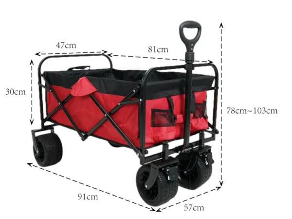 Foldable Beach Cart – Customizable Trolley