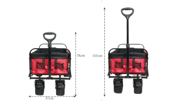 Foldable Beach Cart – Customizable Trolley